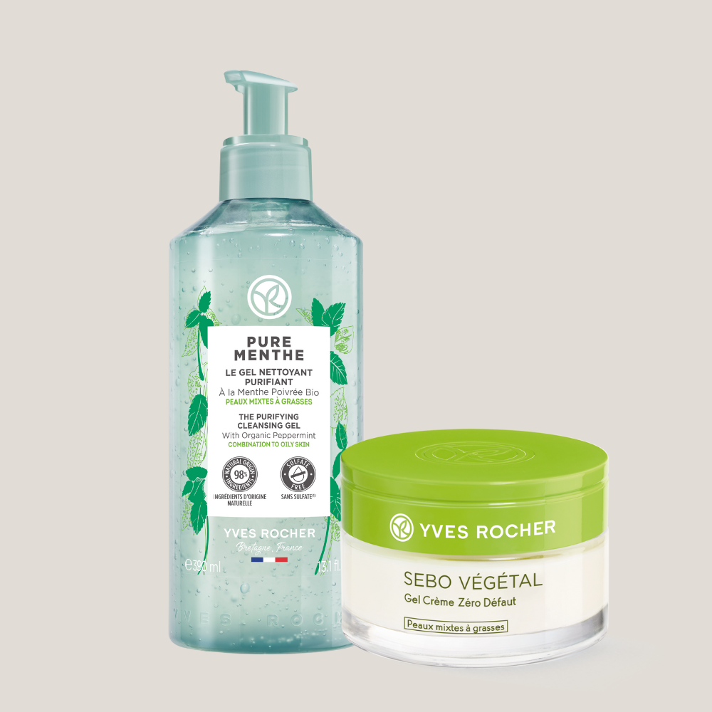 Cleanse & Moisturize Set - For Oily Skin & Combination Skin