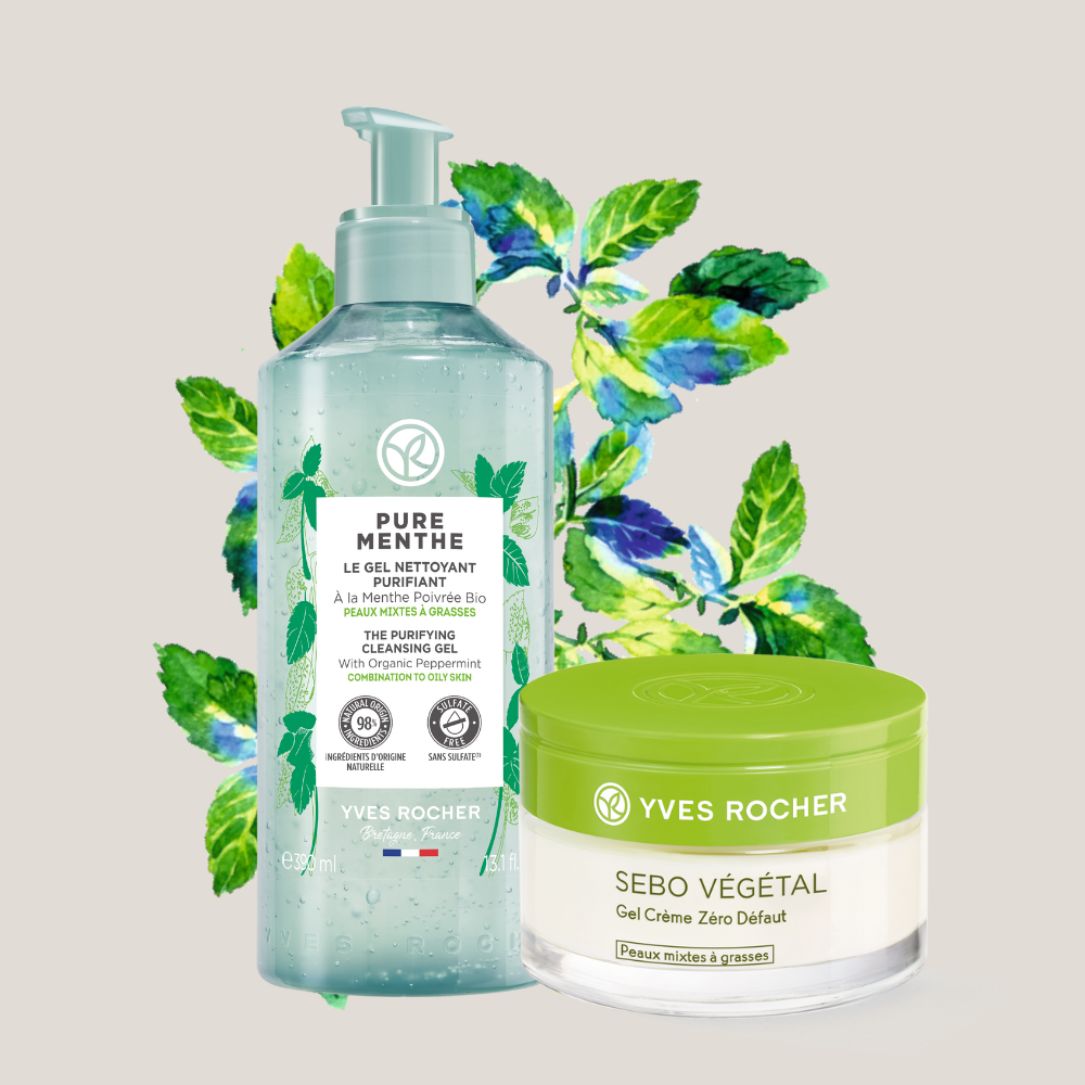 Cleanse & Moisturize Set - For Oily Skin & Combination Skin