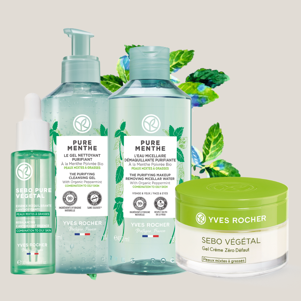 Cleanse, Tone, Serum & Moisturize Set - For Oily Skin & Combination Skin