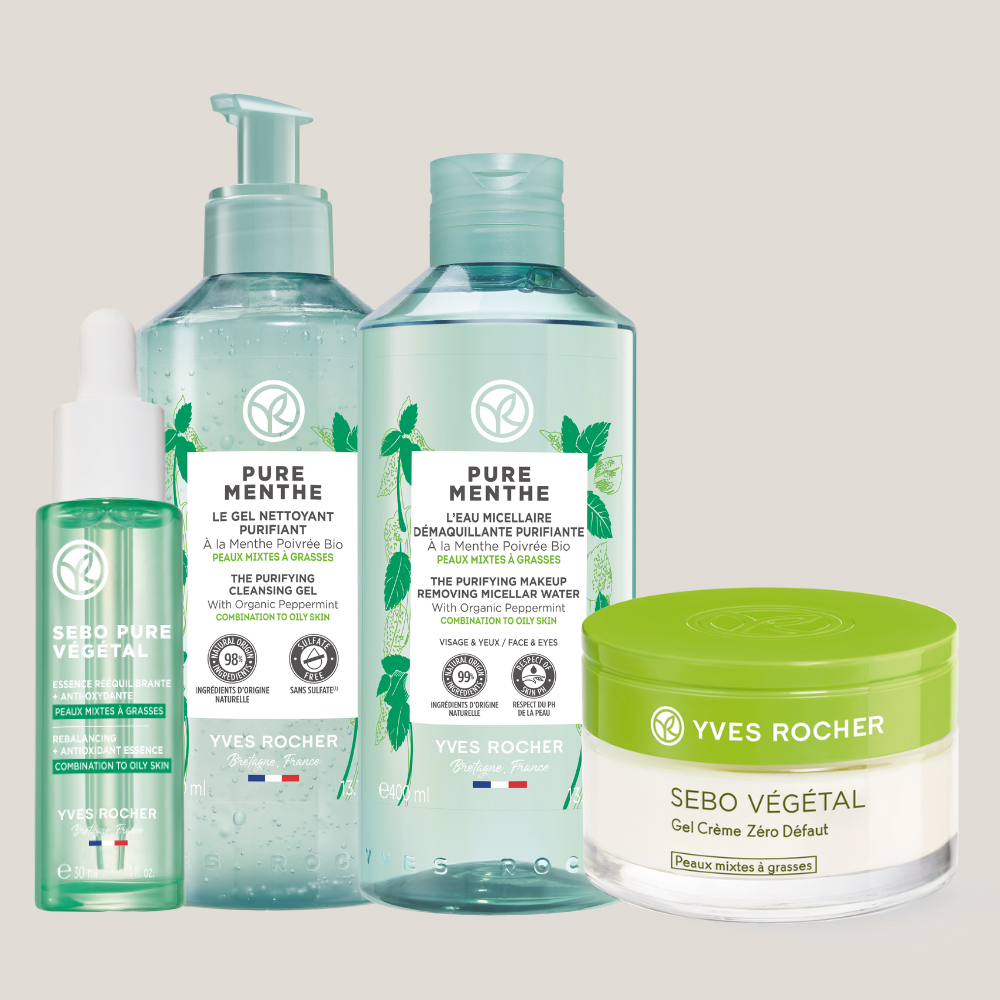 Cleanse, Tone, Serum & Moisturize Set - For Oily Skin & Combination Skin