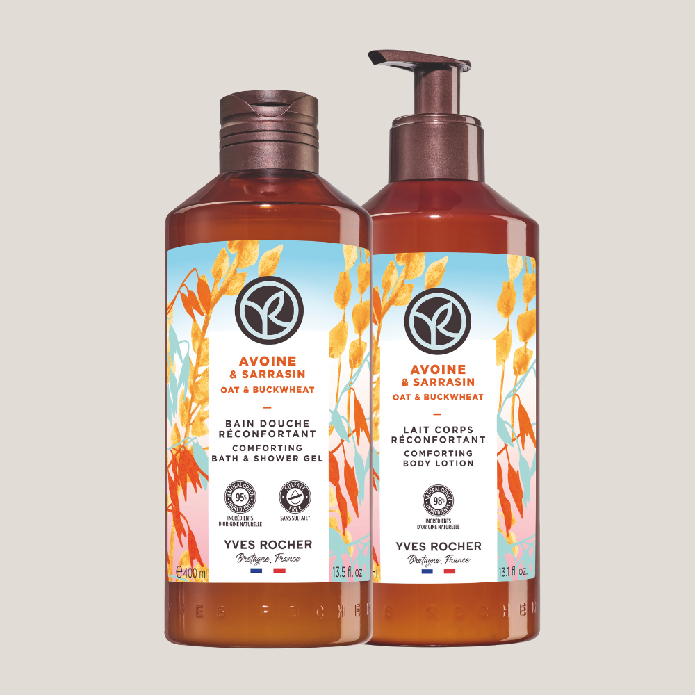 Oat and Buckwheat Body Care Set of 2