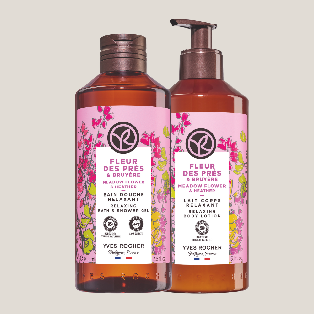 Meadow Flower Heather Body Care Set of 2
