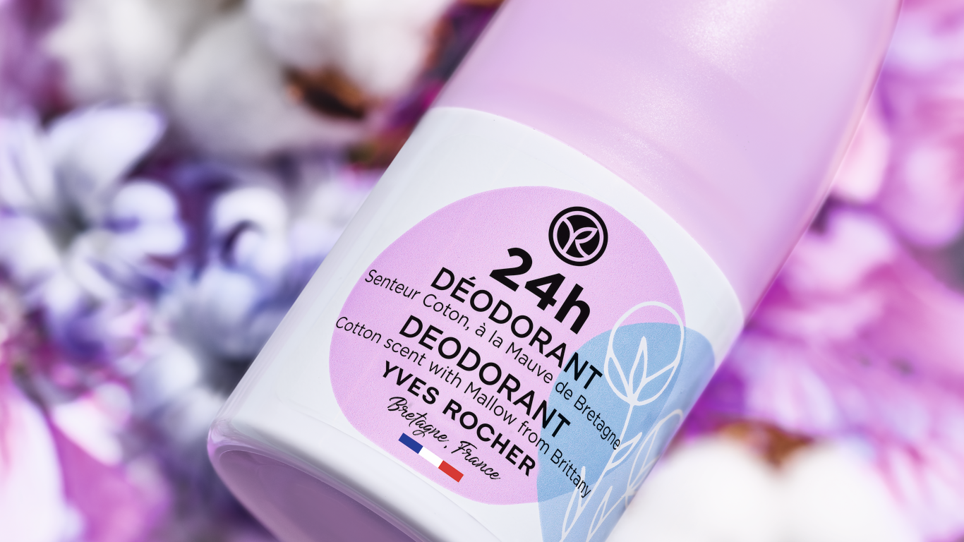 24H Deodorant Cotton Scent with Mallow from Brittany