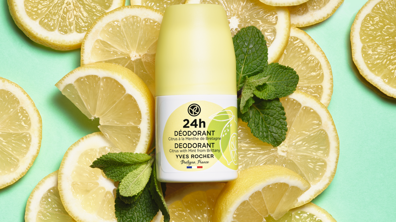 Hair Yves Rocher Cosmetics 24h Deodorant Lemon With Mint – Yves